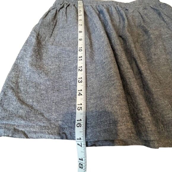 Freeway Chambray Skirt Pockets Back Zip Pintuck Blue Denim Look Size Medium - Picture 7 of 8